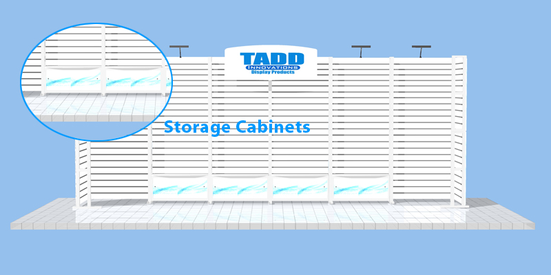 storage units for trade show display